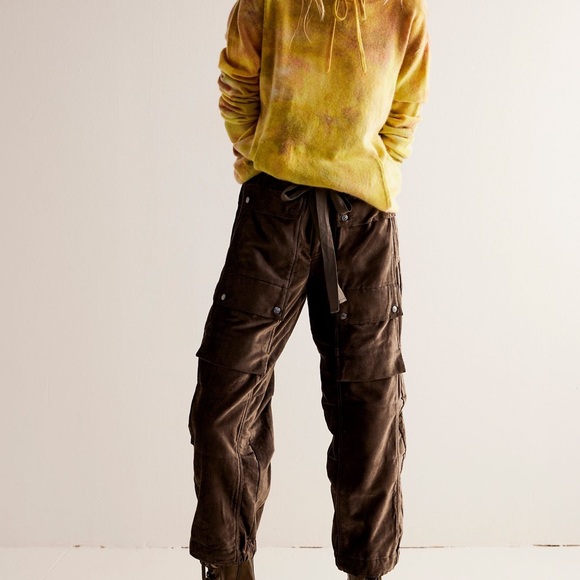 Free People Skip a Beat Utility Pants - Picture 1 of 6